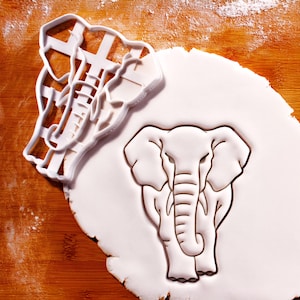 Koekjes uitsteker moederolifant: babyshower safari dieren in het wild, jungle verjaardag