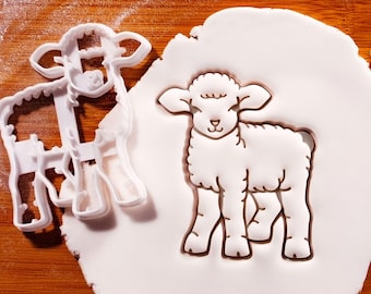 Koekjesuitsteker lam: boerderijschaap lentepaas, kerststal, babyshower