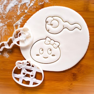 Samen und Ei Ausstechformen | Schwangerschafts-Ankündigungs-Cookies