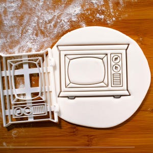 Molde para galletas de TV retro - televisión, tele