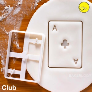 Emporte-pièce Poker Card Ace of Clubs - Idéal pour une fête d'anniversaire sur le thème du casino