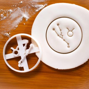 Cortador de biscoitos de touro | Bakerlogy cortadores de biscoitos horóscopo signo do zodíaco sol lua constelações astrológica astrologia celestial