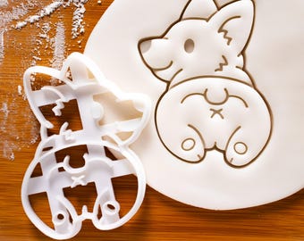 Corgi Butt Cookie Cutter – Cheeky Dog Shape for Pet Lovers, Treat Parties & Fun Baking