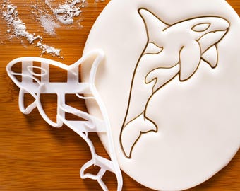 Orca Cookie Cutter: Killer Whale Ocean Animal Design for Marine Biology Baking