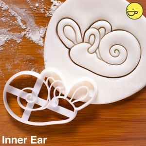 Anatomical Human Inner Ear cookie cutter Cochlea biscuit cutter Outer Ear auricle auricula pinna pinnae Anatomy one of a kind ooak Cochlea