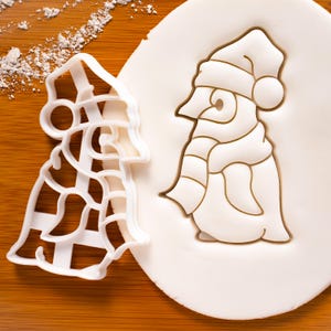 Christmas Baby Penguin cookie cutter - Cute Antarctica Animal themed Xmas winter festive party