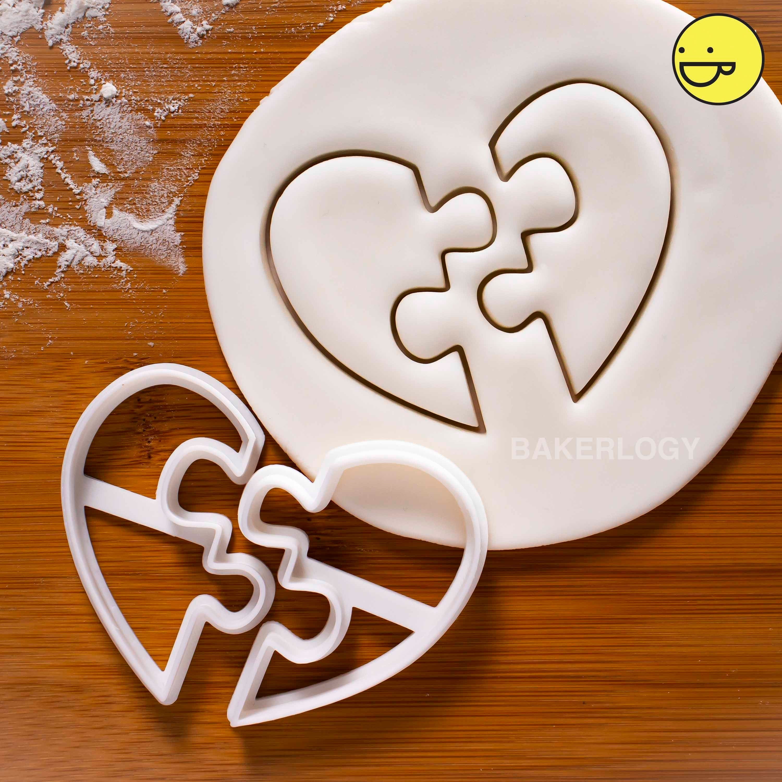 Bib with Hearts Cookie Cutter or Fondant Cutter