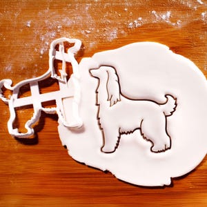 Afghan Hound Cookie Cutter (Full-Body): Dog Biscuit Design, Pet Party Treat