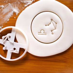 Libra Zodiac Cookie Cutter: Astrology Horoscope Star Sign Birthday Constellation Baking Tool