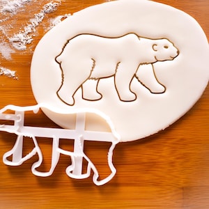 Polar Bear Cookie Cutter: Christmas Winter Design for Holiday & Arctic Party Baking