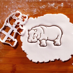 Realistic Hippopotamus Cookie Cutter: Safari Jungle Animal Theme, Zoo Visits Baking