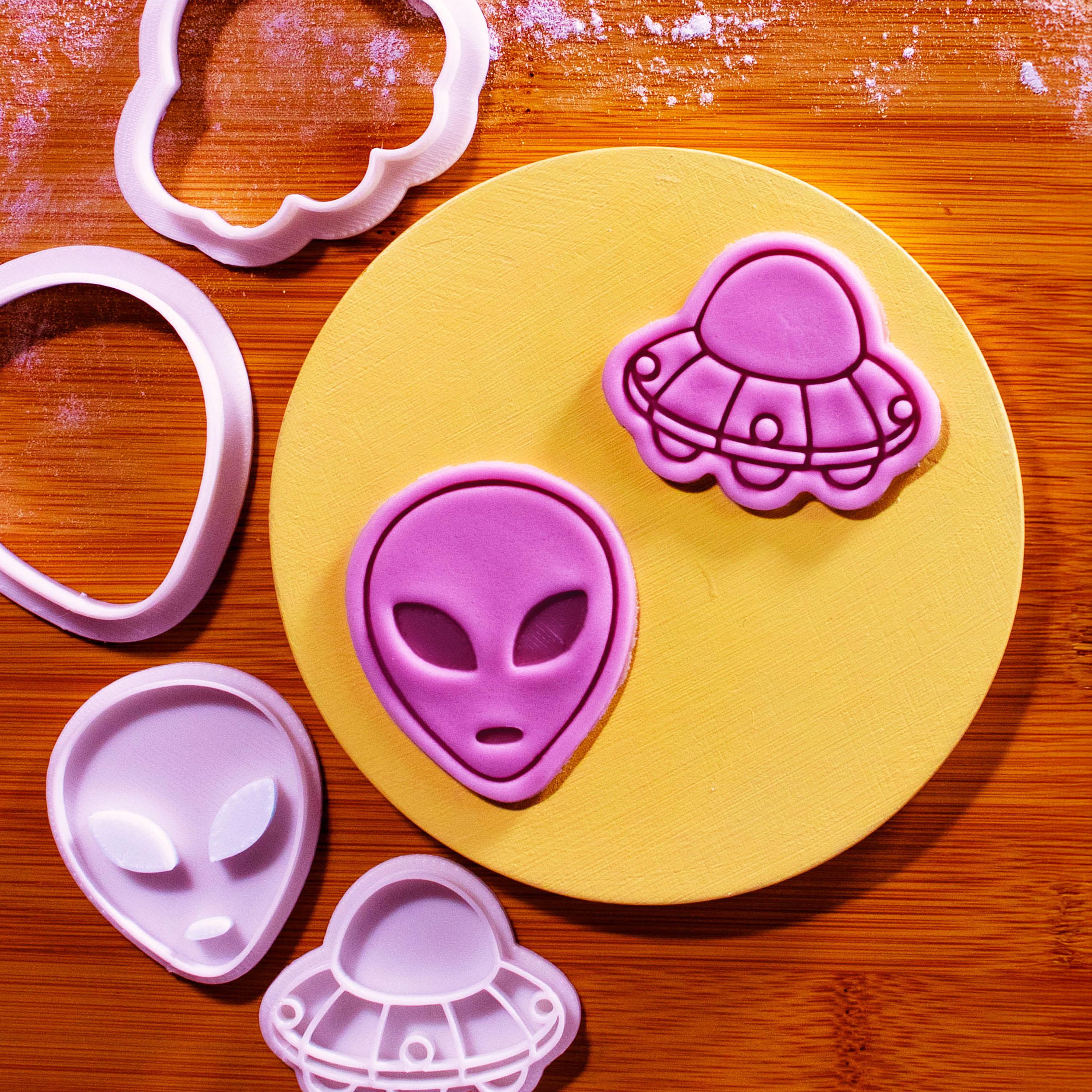 Cookie Cutz - Set Di Formine Per Biscotti Alieno E UFO In PLA Alimentare (2 Pezzi)