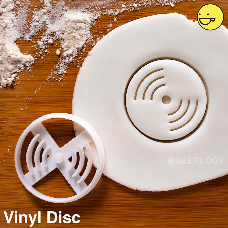 Vinyl Player Cookie Cutter Bakerlogy Biscuit Cutters Record Etsy