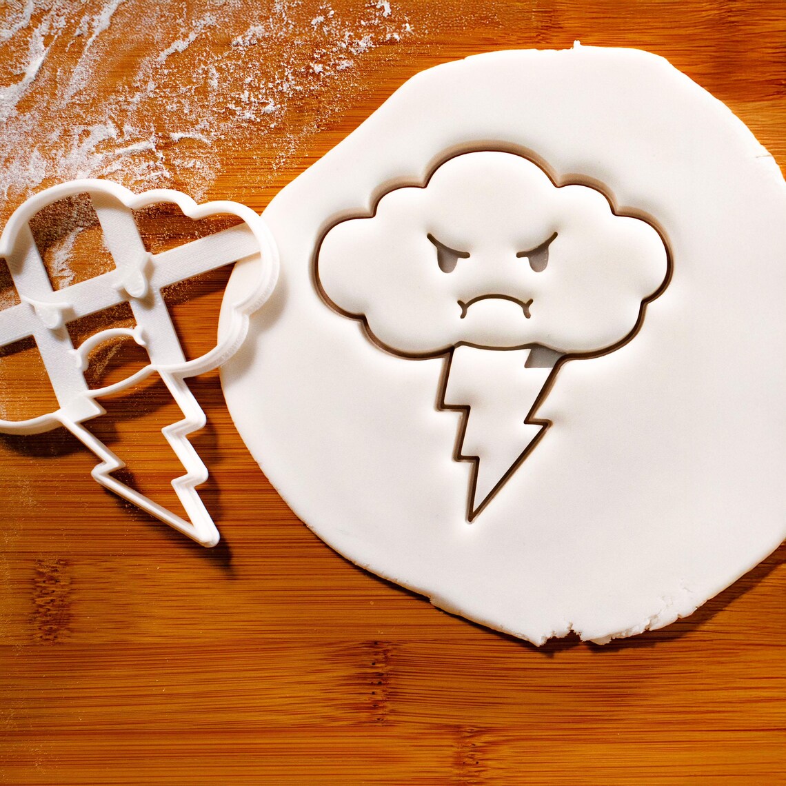 Angry Cloud Cookie Cutter - Add a Storm of Fun to Your Baking! - Etsy