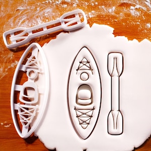 Cortadores de galletas de kayak y remo: Horneado para deportes acuáticos al aire libre