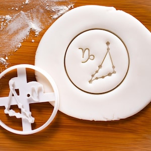 Capricorn Zodiac Cookie Cutter: Astrology Horoscope Star Sign Birthday Constellation Baking Tool