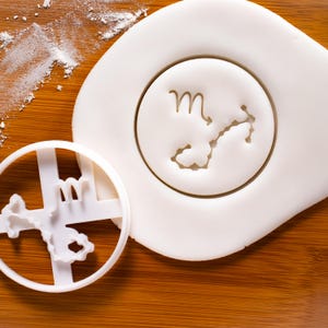 Scorpio Zodiac Cookie Cutter: Astrology Horoscope Star Sign Birthday Constellation Baking Tool