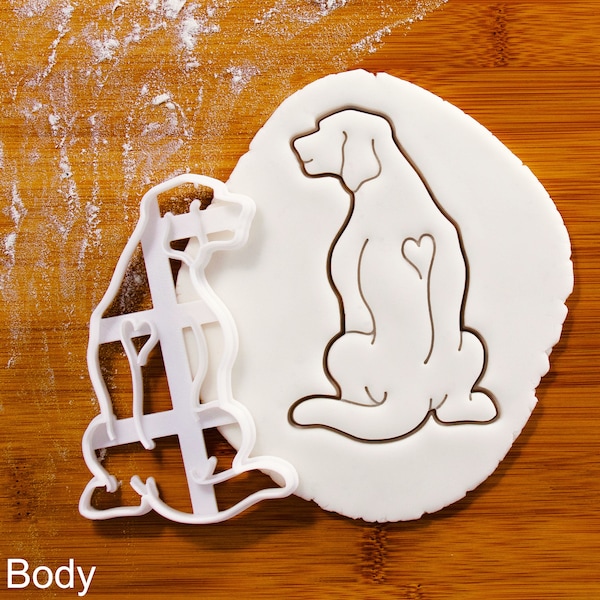 Rhodesian Ridgeback Body cookie cutter - Bake cute dog treats for Ridge hunting guard doggy party