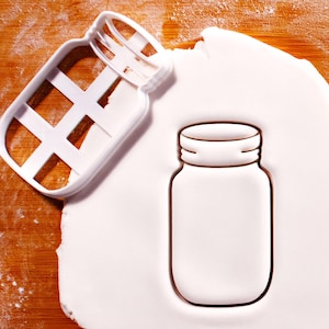 Mason Jar Cookie Cutter: Rustic Wedding & Farmhouse Theme Housewarming Party