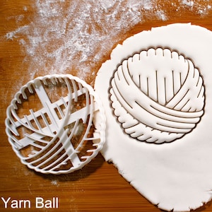 Yarn Ball cookie cutter Perfect voor het bakken van breifeest thema koekjes Yarn Ball