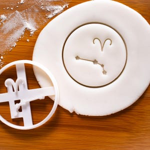 Aries Zodiac Cookie Cutter: Astrology Horoscope Star Sign Birthday Constellation Baking Tool