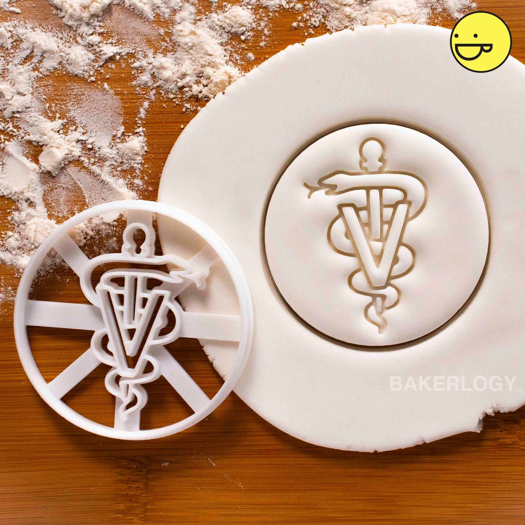 Veterinary Caduceus Cookie Cutter Bakerlogy Biscuit Cutters Vet