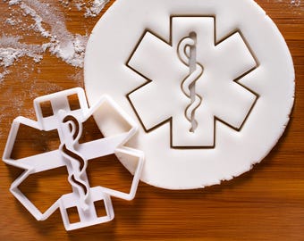 EMS Star of Life Cookie Cutter – Emergency Medical Services, Paramedic & Nurse Gift