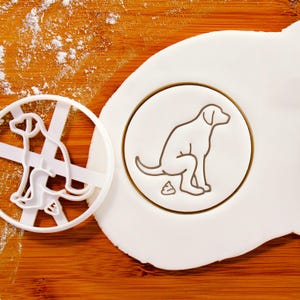Dog Pooping cookie cutter - Bake and Scoop some Funny Dog Treats