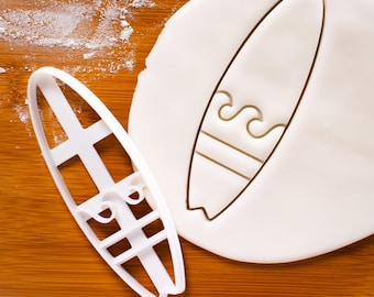 Surfboard cookie cutter | biscuit cutter | surfer design cookies | surfers cutters swell sea waves wave rider surfing craft ooak | Bakerlogy