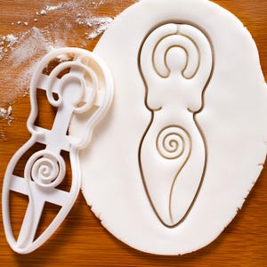 Spiral Goddess Cookie Cutter: Wiccan Pagan Baking Mold, Divine Feminine Symbol