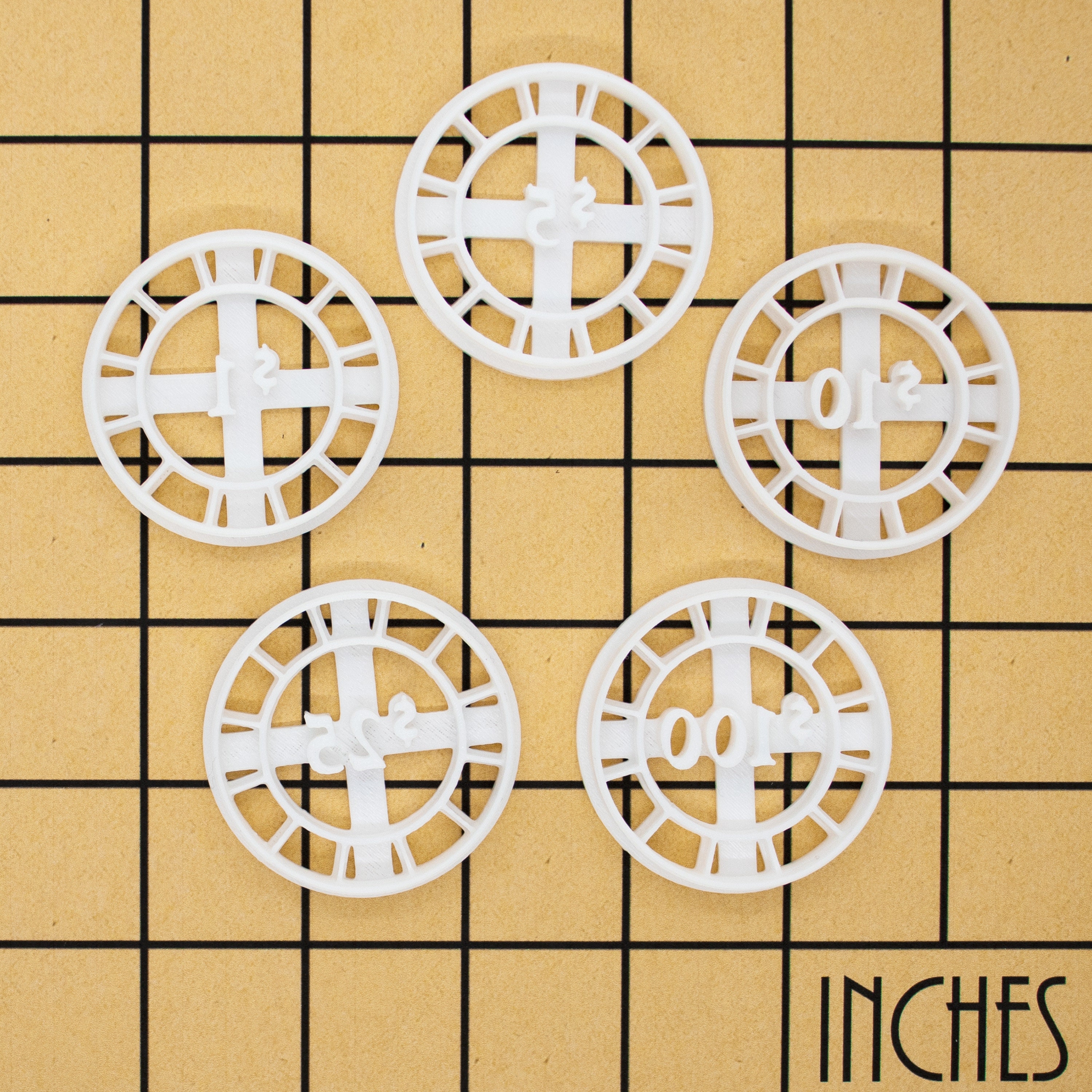 Set of 5 Poker Chip Cookie Cutters Pokerchips Cutter Etsy