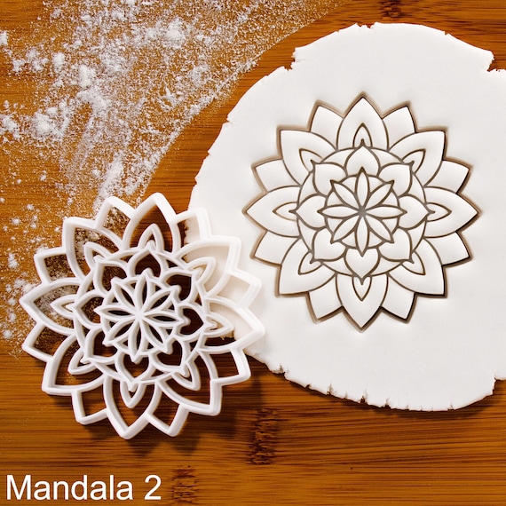 Mandala 2 cookie cutter geometric symbolic representation of the universe with an inner and outer world