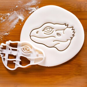 Bearded Dragon Gesicht Cookie Cutter - Pogona Reptil Form für Haustier Eidechse & Herpetologie Backen