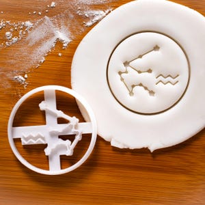 Cortador de biscoitos de Aquário | Bakerlogy cortadores de biscoitos horóscopo signo do zodíaco sol lua constelações astrológica astrologia celestial