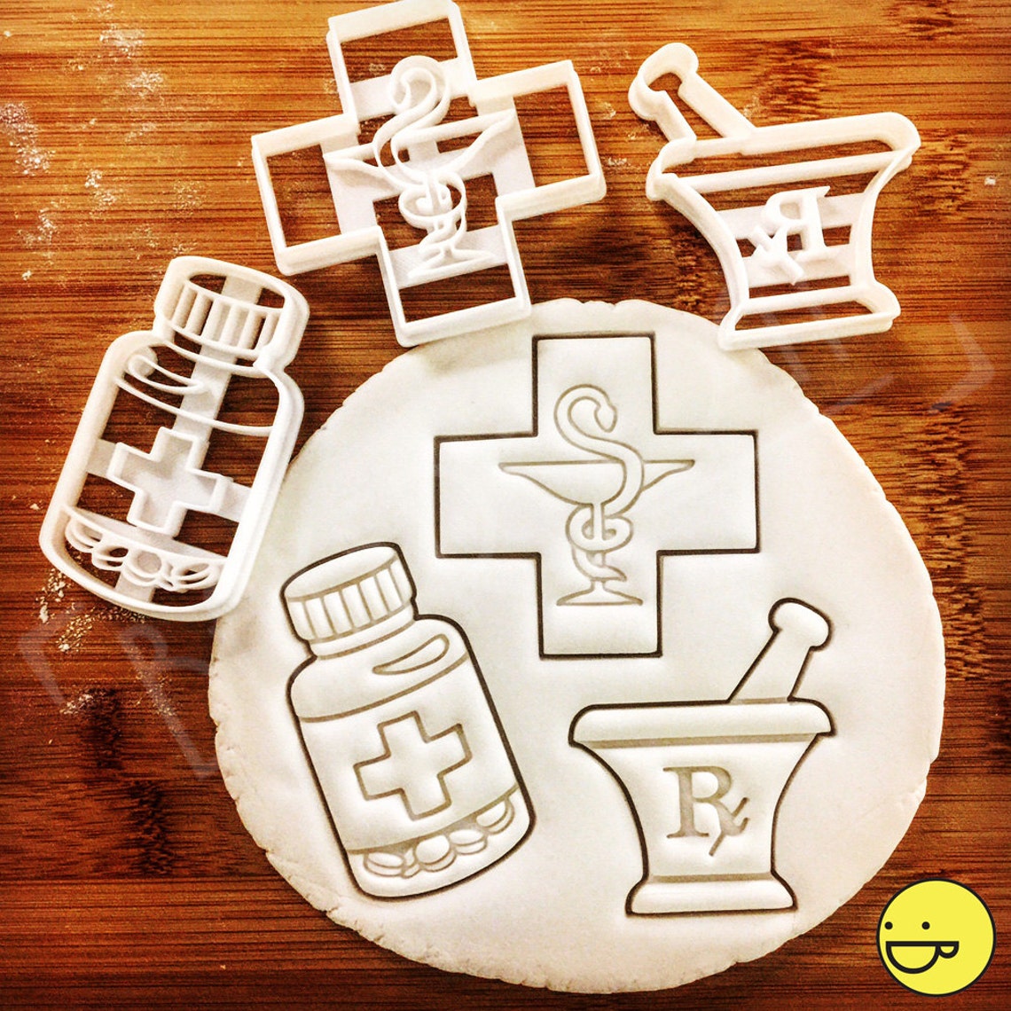 Pill Bottle cookie cutter pharmacy biscuit cutters medical Etsy