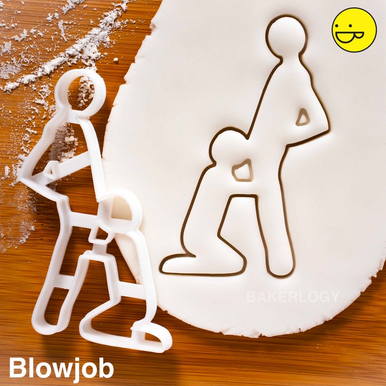 Gay Blow Job cookie cutter Doggy position kama sutra biscuit dough fondant clay one of a kind ooak MATURE