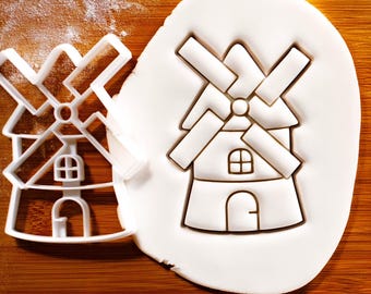 Windmill Cookie Cutter - 3D Printed Biscuit Cutter For Baking, Fondant, Clay, 7.5 X 9.9 Cm, Dishwasher Safe - View #8
