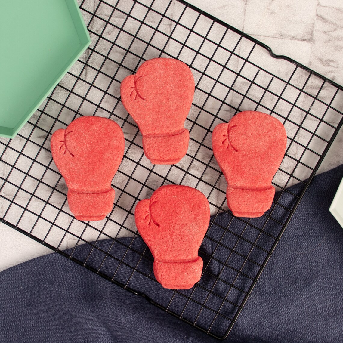 Boxing Glove Cookie Cutter (back View): Athlete & Coach Gift, Sports ...