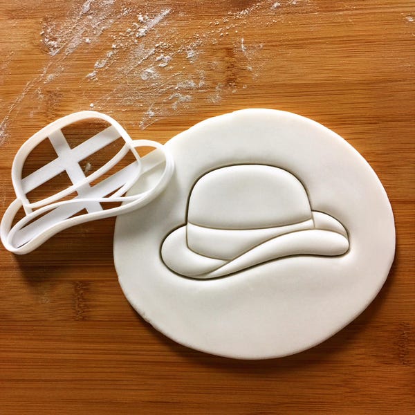 Bowler Hat Cookie Cutter: Vintage Derby Style Gentleman Party Favor