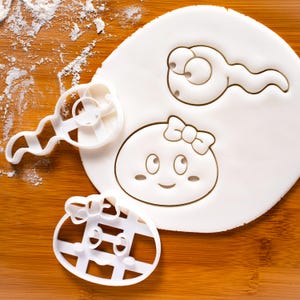Set di tagliabiscotti a forma di sperma e uovo / biscotti kawaii carini per medicina annuncio di gravidanza concepimento ostetricia dottore ovulazione embriologia