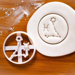 Cortador de biscoitos de peixes | Bakerlogy cortadores de biscoitos horóscopo signo do zodíaco sol lua constelações astrológica astrologia celestial