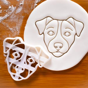 Jack Russell Terrier&#39;s Face cookie cutter | dog biscuit clay Fox Terrier Terriers Parson Russells JRT hunting vet veterinary veterinarian