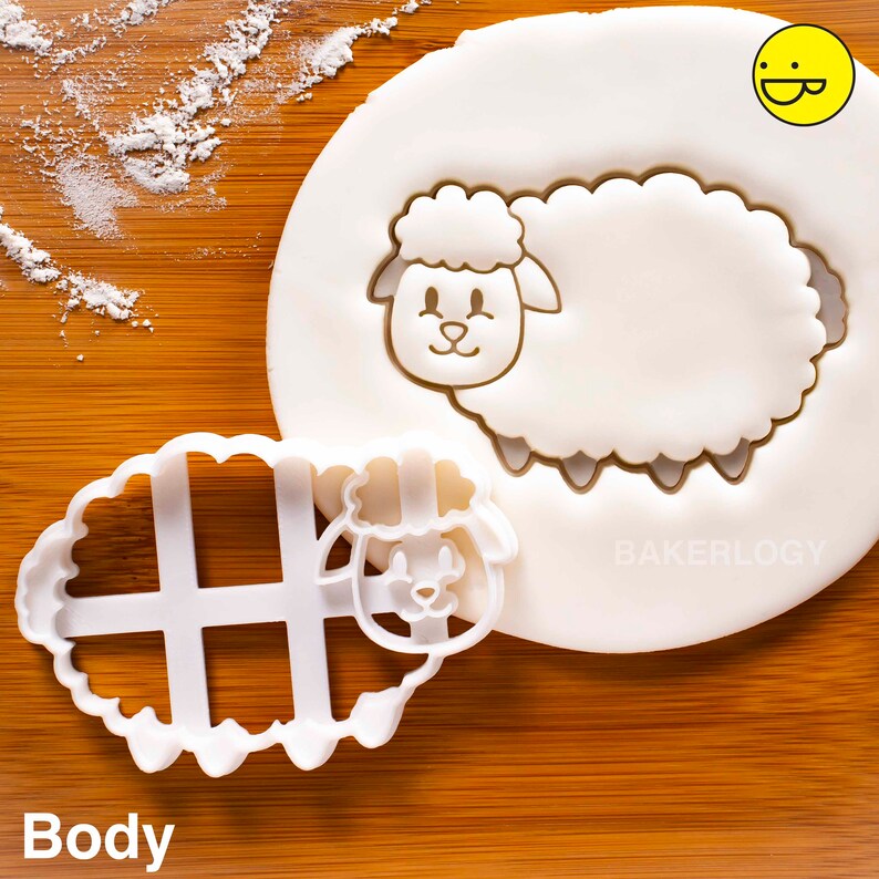 Sheep Body Cookie Cutter Bake Farm Animal Themed Baby Shower Etsy New
