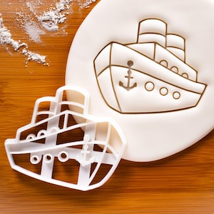 Ferry cookie cutter | anchor nautical baby shower cookies wedding birthday party ship cruise boat cruiseferry Ferryboat vessel bon voyage
