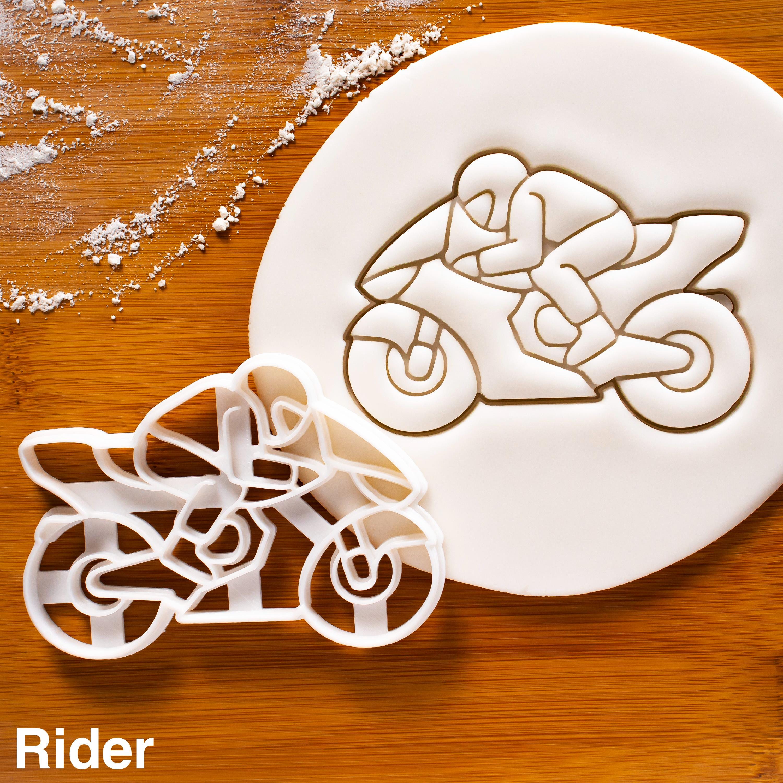 Motorbike Helmet Cookie Cutter - Motorcycle Riders Themed Birthday ...