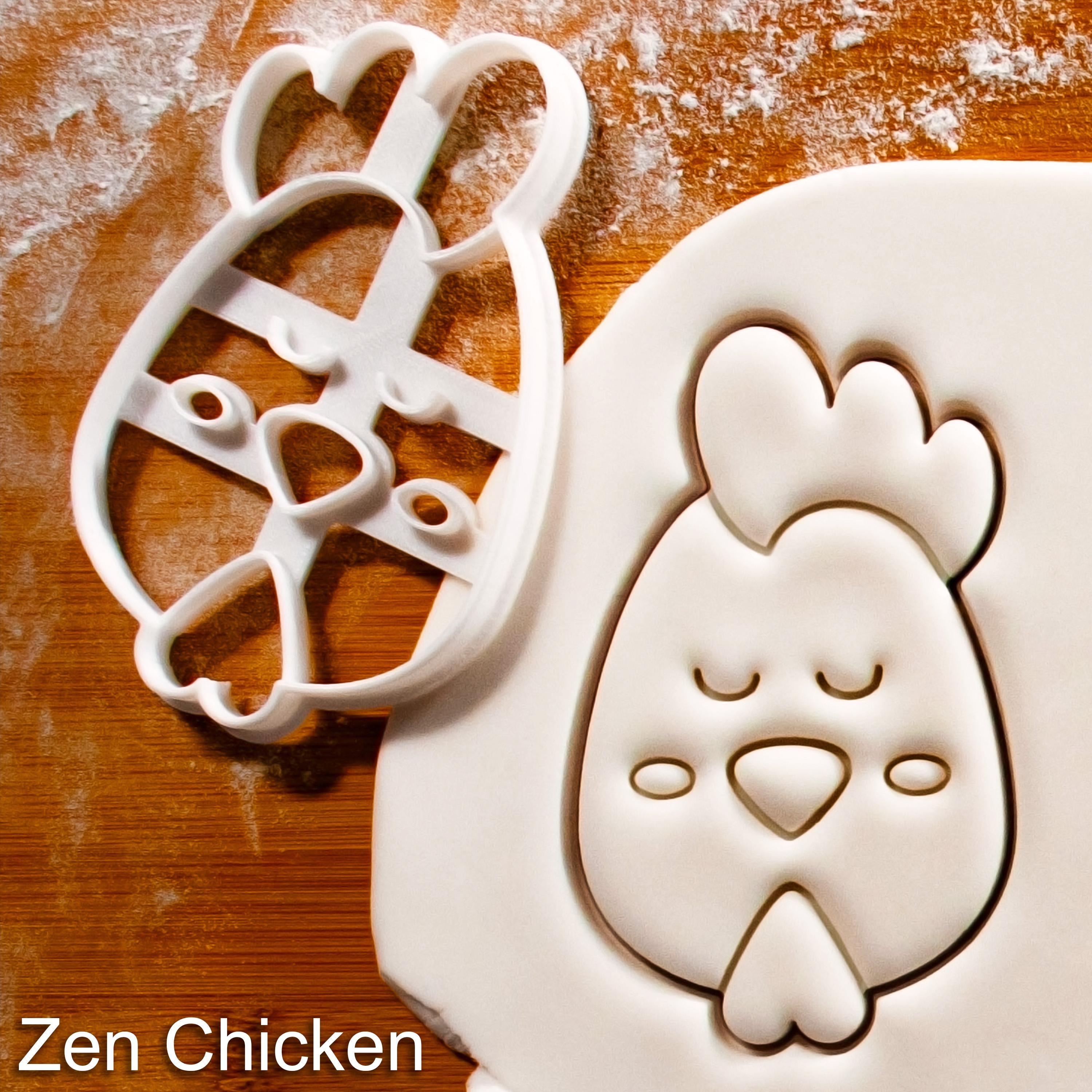 Zen Chicken Cookie Cutter - Embrace Tranquility With Farm Themed