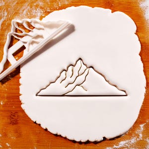 Mountain Peaks Cookie Cutter: Hiker, Camper, Nature Lover