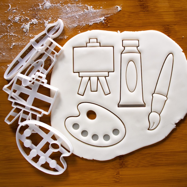 Artist Palette Cookie Cutter Eat Paint Love Biscuit Etsy UK