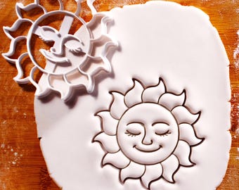 Celestial Sun Cookie Cutter: Cosmic Party Baking for Weddings, Baby Showers