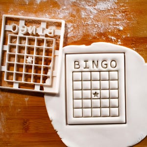 BINGO Card Cookie Cutter - Elevate Game Nights, Birthdays, and Events with Fun Cookie Creations!